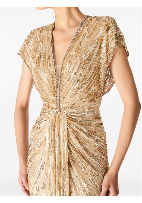 Gold Zola sequin-embellished gown Jenny packham - women JENNY PACKHAM | JPCLS135ZB820172